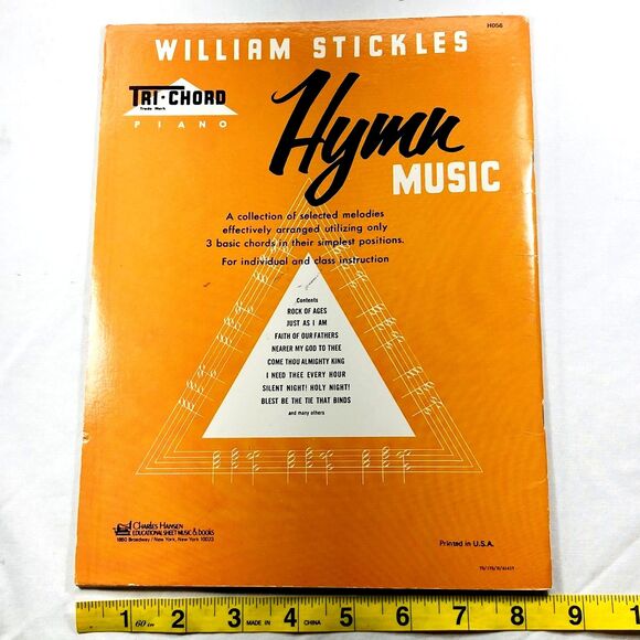 William Stickles Hymn Music Piano Book Sheet Tri-Cord USA Church Choir Christian - Picture 8 of 13